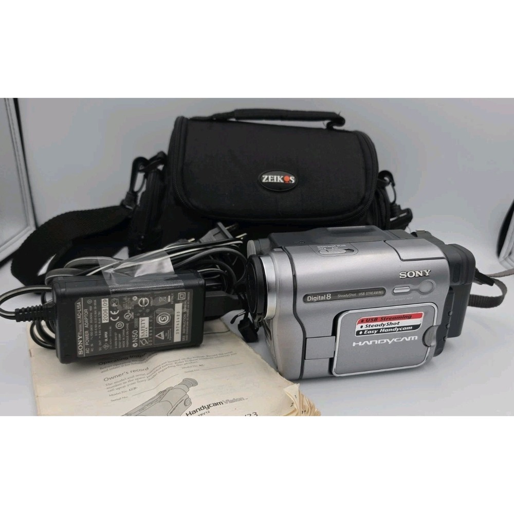 Sony Handycam DCR-TRV280 Digital-8 Camcorder Tested *WORKS* Read Description